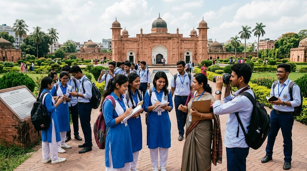 Journey Through History: Ideal College Students Explore Lalbagh Fort