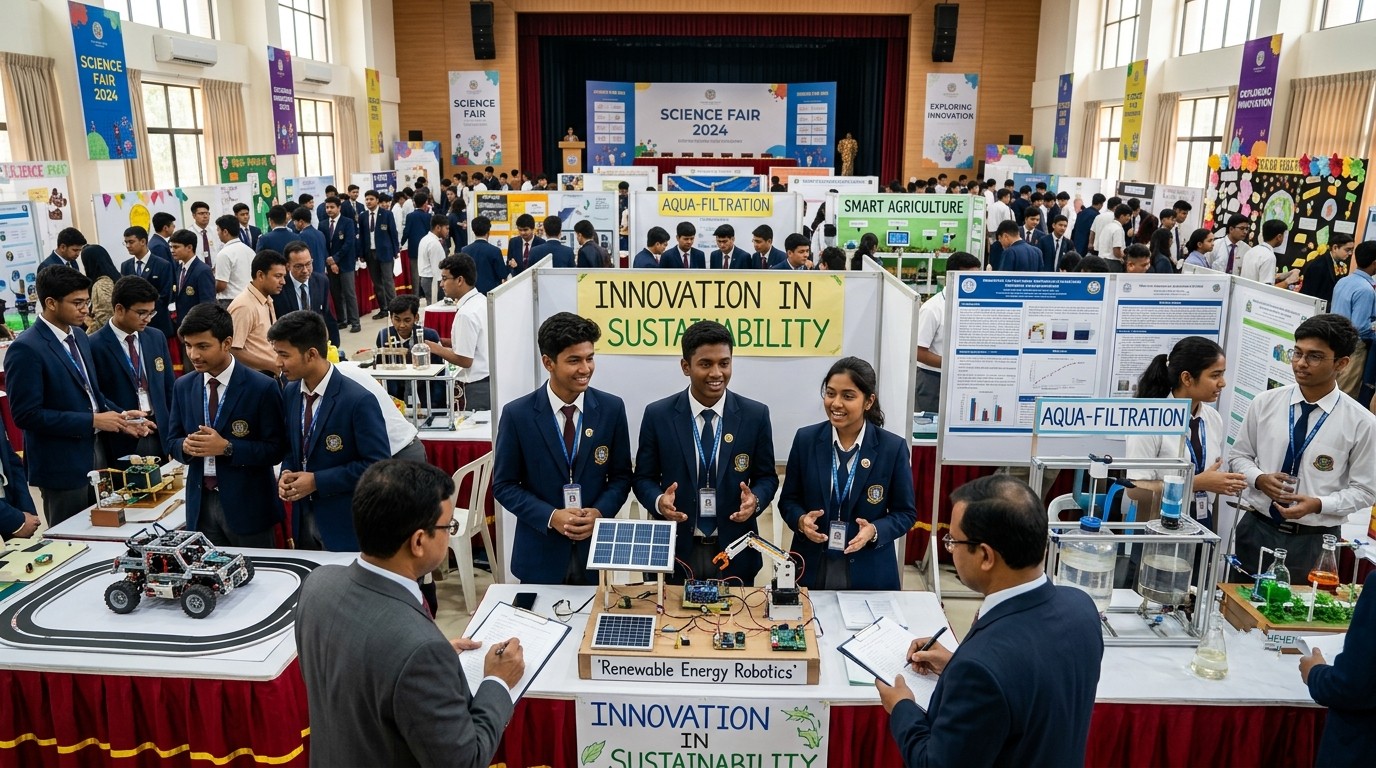 The Ideal College Science Fair, held in February 2026